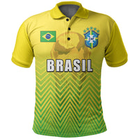 Custom Brasil Polo Shirt Football 2022 Sport Style LT6 - Wonder Print Shop