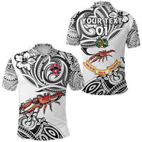 Custom Fiji Rewa Rugby Union Polo Shirt Unique Vibes White, Custom Text And Number LT8 - Wonder Print Shop