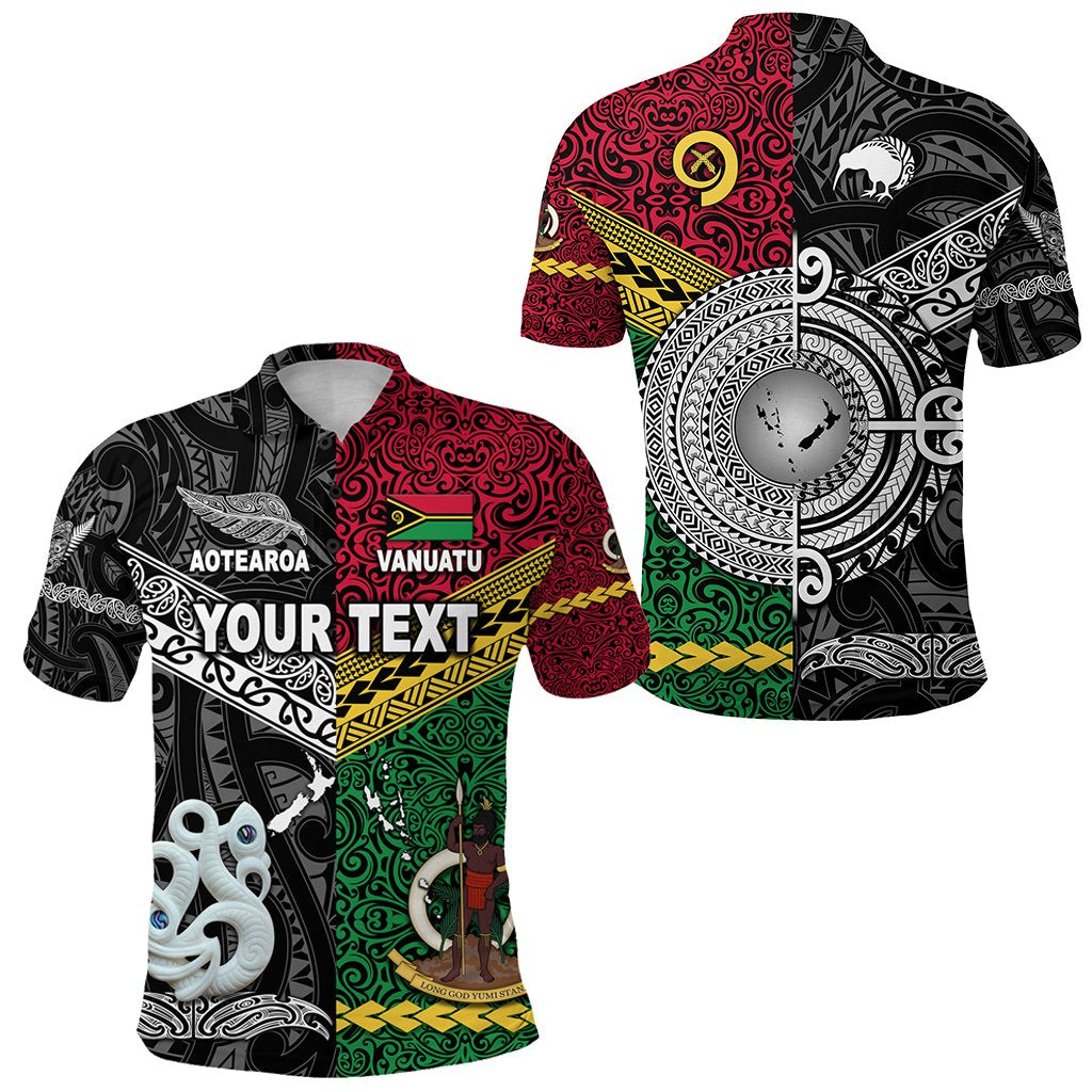 custom-personalised-vanuatu-and-new-zealand-polo-shirt-together-black