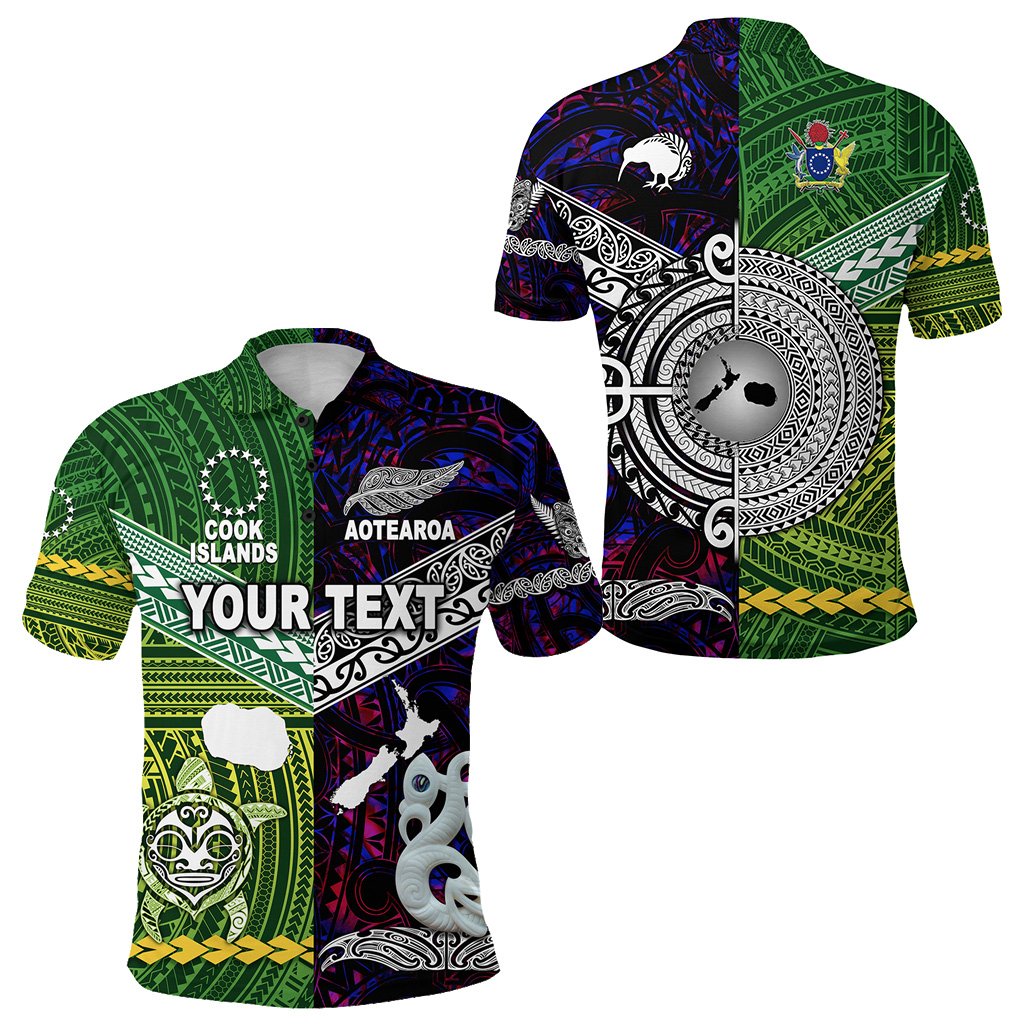 custom-personalised-new-zealand-maori-aotearoa-polo-shirt-cook-islands-together-purple