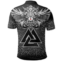 Viking Valkyrie Polo Shirt Valknut Pattern RLT12 - Wonder Print Shop