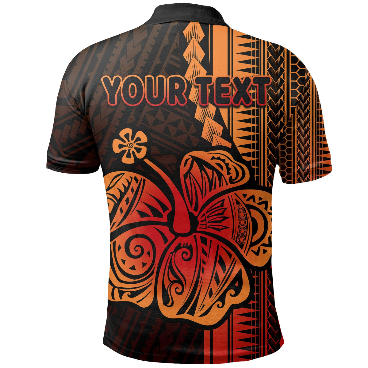 Custom Polynesian Polo Shirt with Hibiscus Hawaiian Style No.1 LT6 - Wonder Print Shop