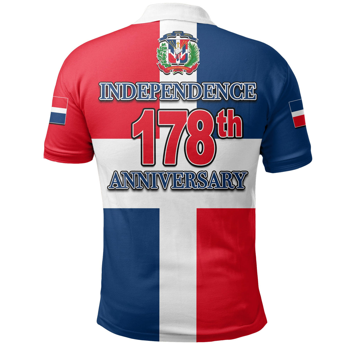Dominican Republic Polo Shirt Independence Day LT6 - Wonder Print Shop