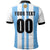 (Custom And Number) Argentina Home Polo Shirt Mens World Cup Soccer Jersey LT6
