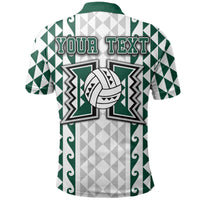 Custom Hawaii Rainbow Wahine Volleyball Polo Shirt LT6 - Wonder Print Shop