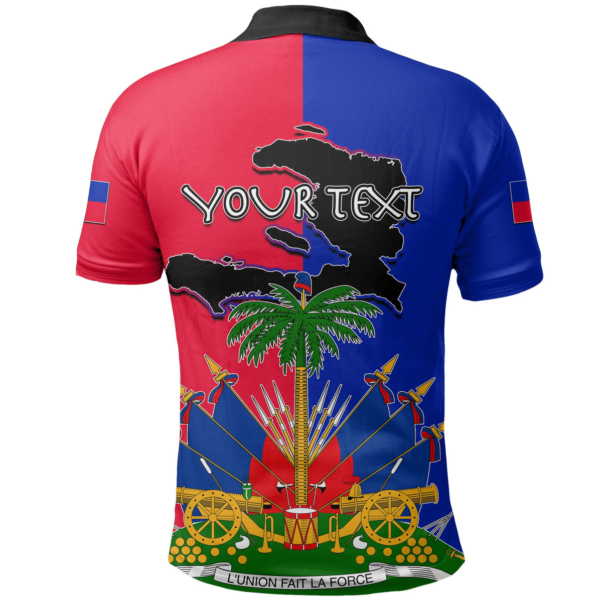 Custom Haiti Polo Shirt Flag Style LT6 - Wonder Print Shop