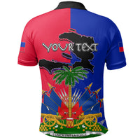 Custom Haiti Polo Shirt Flag Style LT6 - Wonder Print Shop