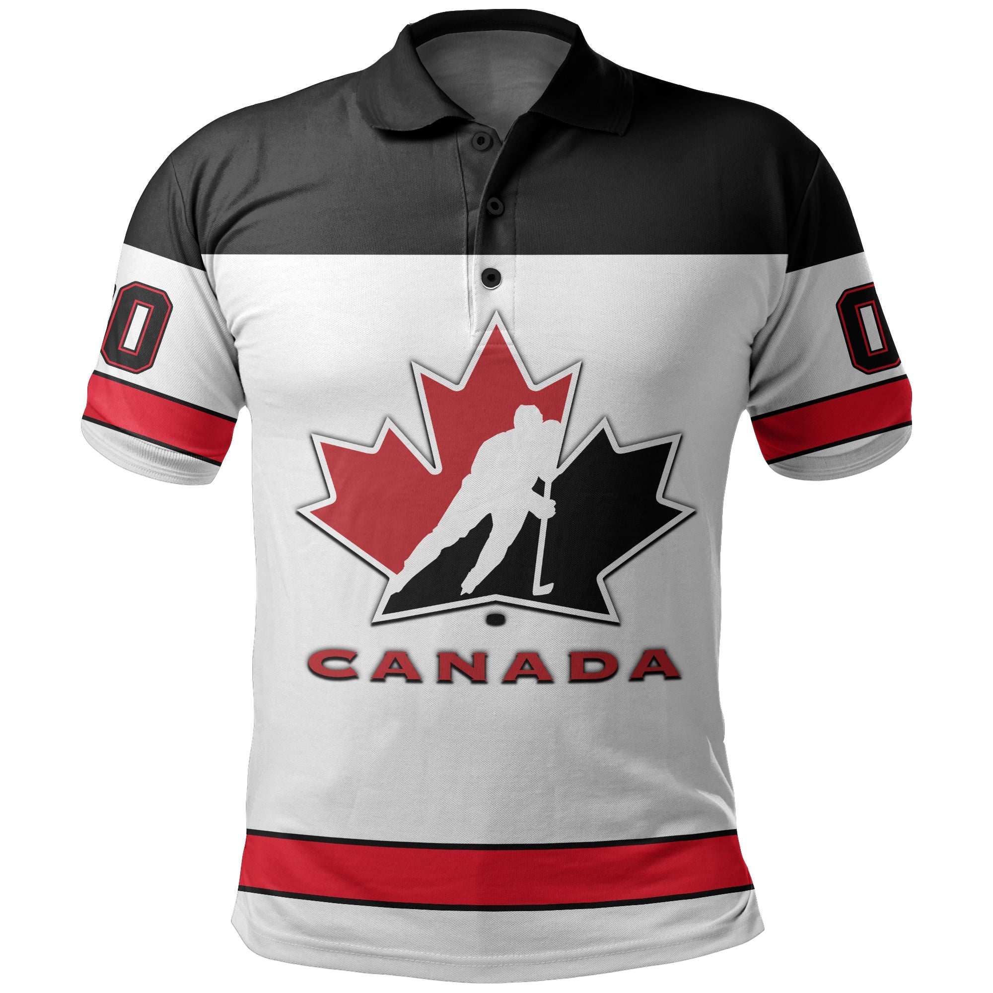 custom-personalised-and-number-canada-hockey-polo-shirt-simple-white-style