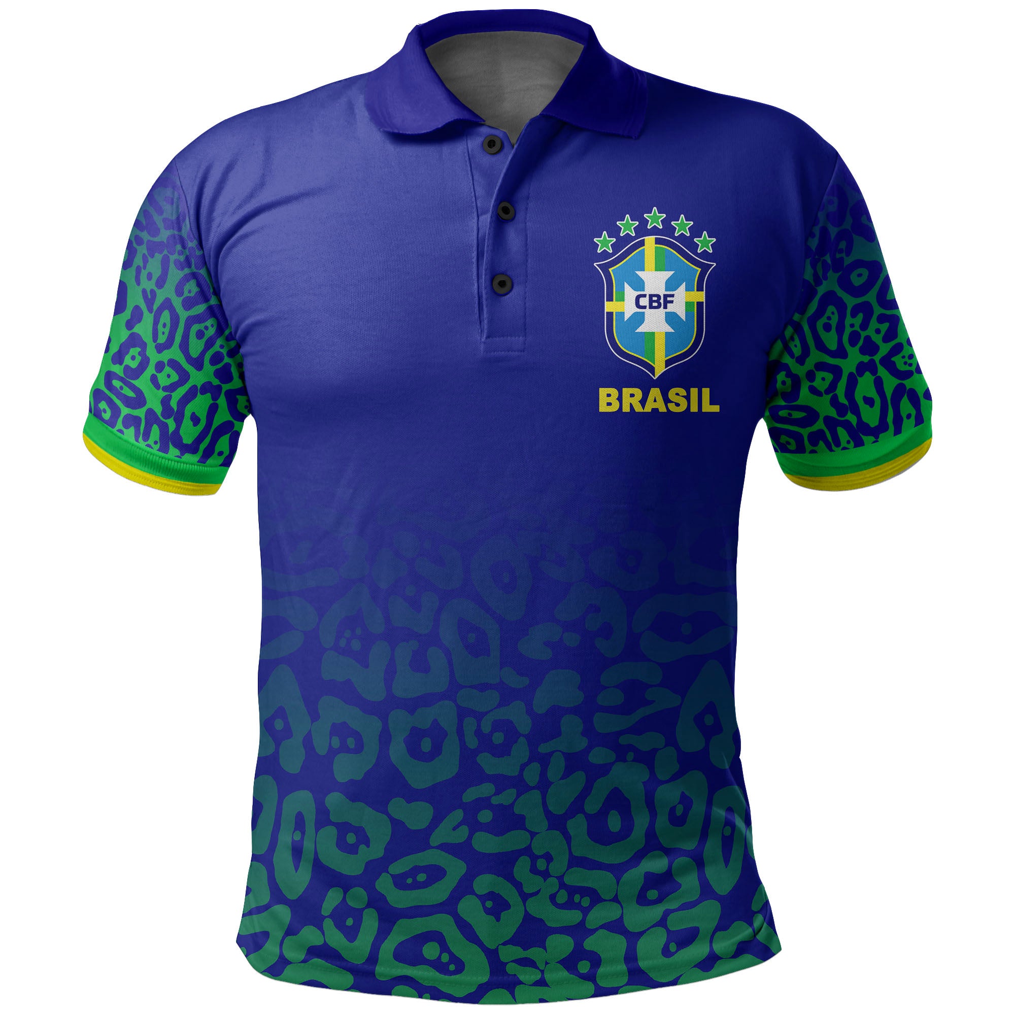 (Custom Personalised And Number) Brazil Polo Shirt World Cup 2022