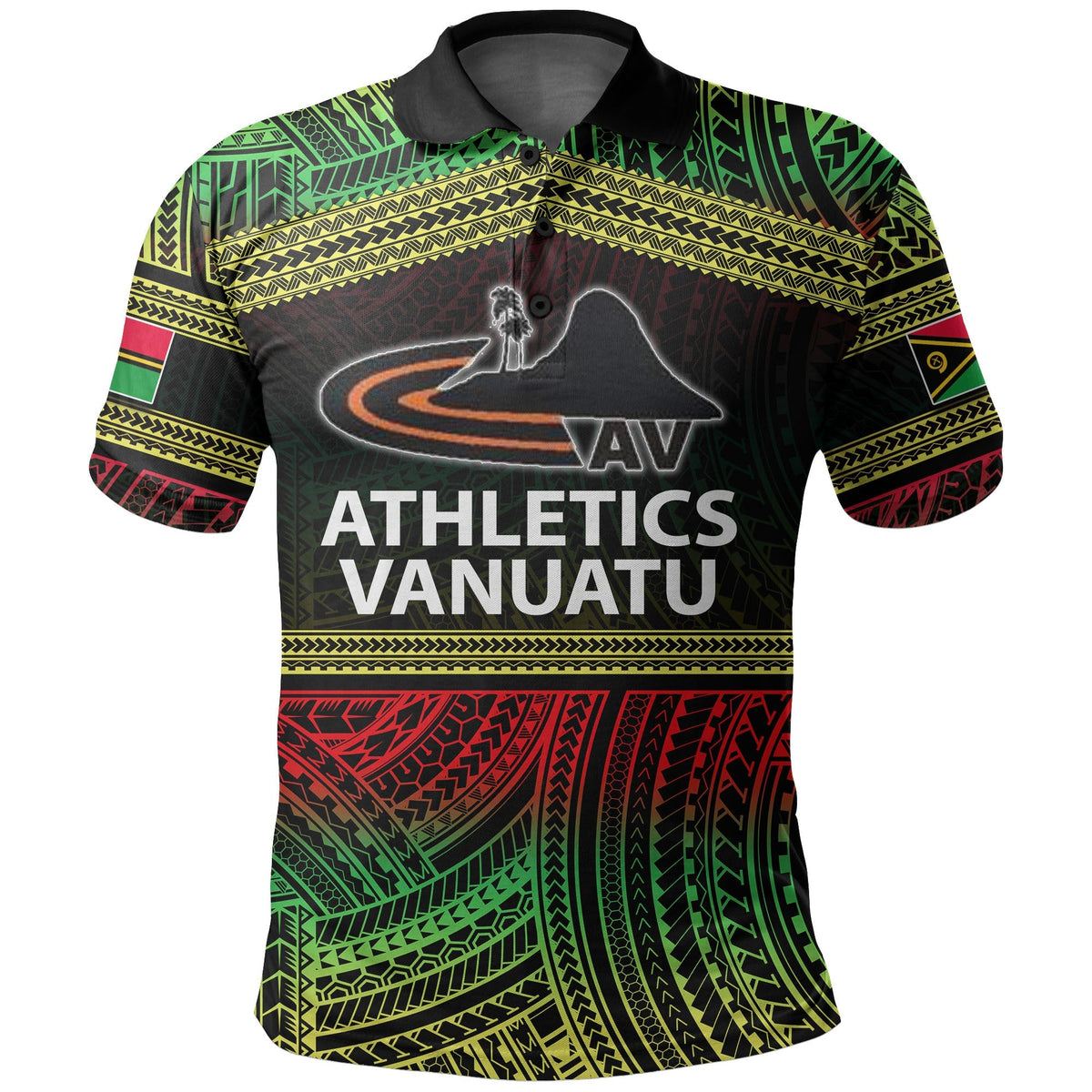 Custom Athletics Vanuatu Polo Shirt Of Vanuatu Polynesian Patterns LT6 - Wonder Print Shop