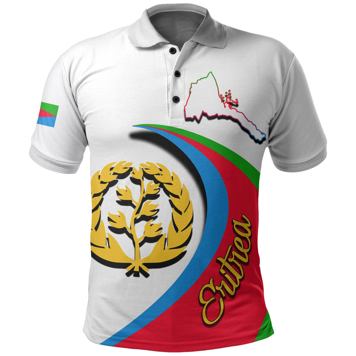 Custom Eritrea Lover Polo Shirt LT6 - Wonder Print Shop