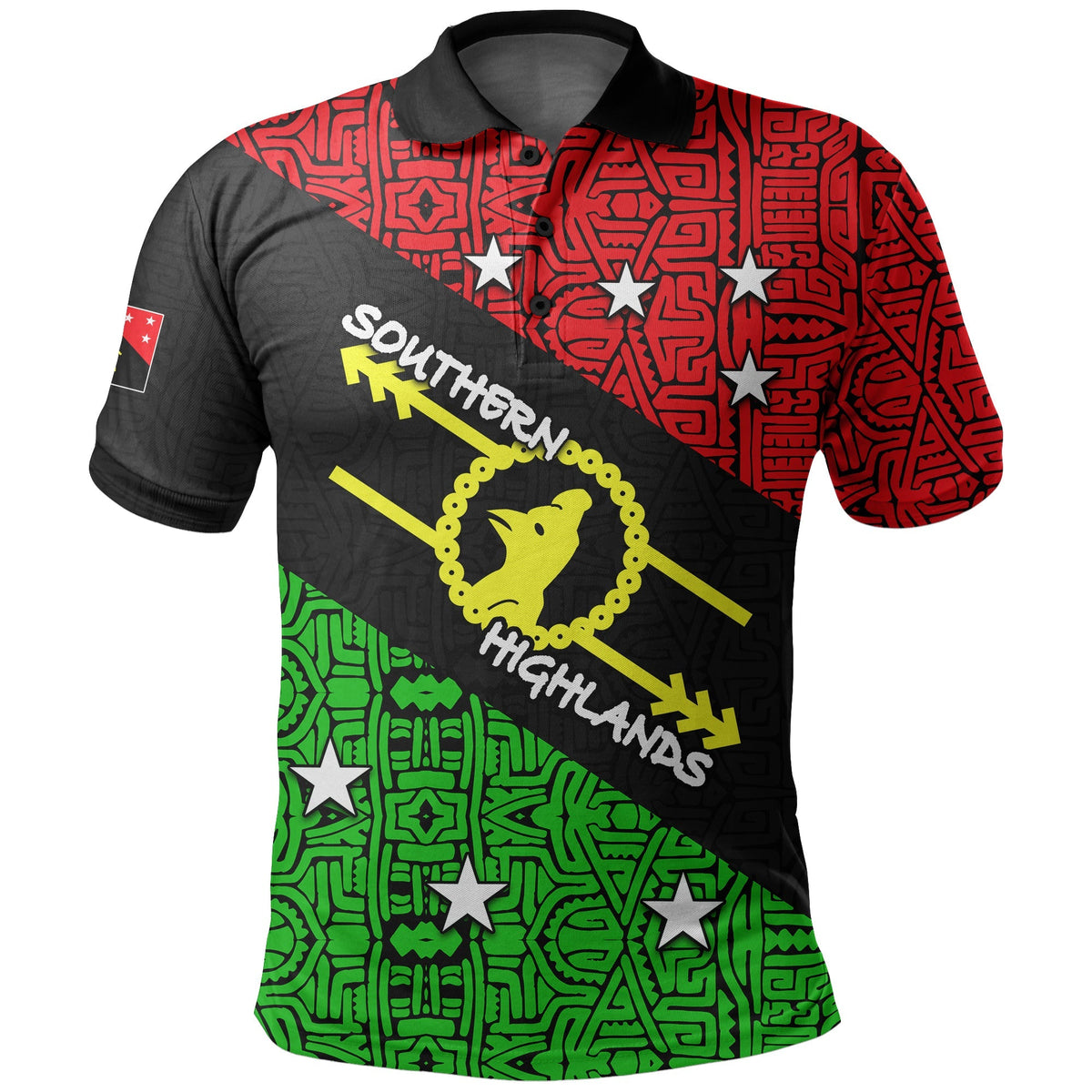 Custom Southern Highlands Province Polo Shirt Of Papua New Guinea LT6 - Wonder Print Shop
