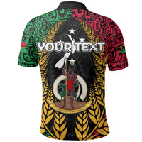 Custom Vanuatu Polo Shirt Mix Maori Aotearoa LT6 - Wonder Print Shop