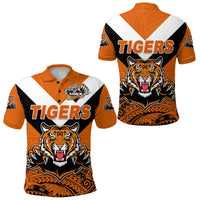 Papua New Guinea Lae Snax Tigers Polo Shirt Rugby Simple Style Orange LT8 - Wonder Print Shop