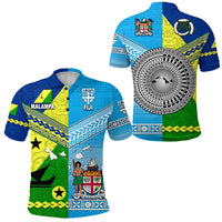 Malampa Province Vanuatu and Fiji Polo Shirt Together LT8 - Wonder Print Shop