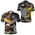 Maori Aboriginal Polo Shirt Together Black LT8 - Wonder Print Shop