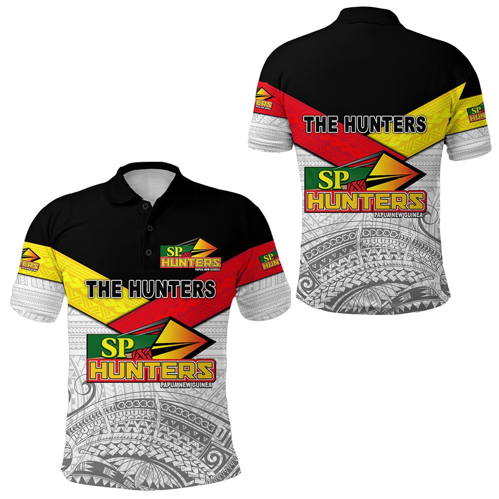 Papua New Guinea SP Hunters Polo Shirt Rugby Original Style White LT8 - Wonder Print Shop