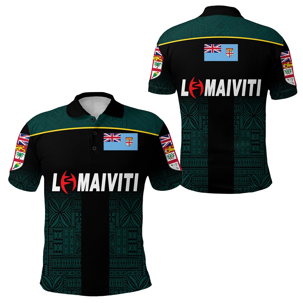 Fiji Lomaiviti Rugby Polo Shirt Simple Vibes LT8 - Wonder Print Shop