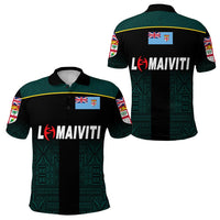 Fiji Lomaiviti Rugby Polo Shirt Simple Vibes LT8 - Wonder Print Shop