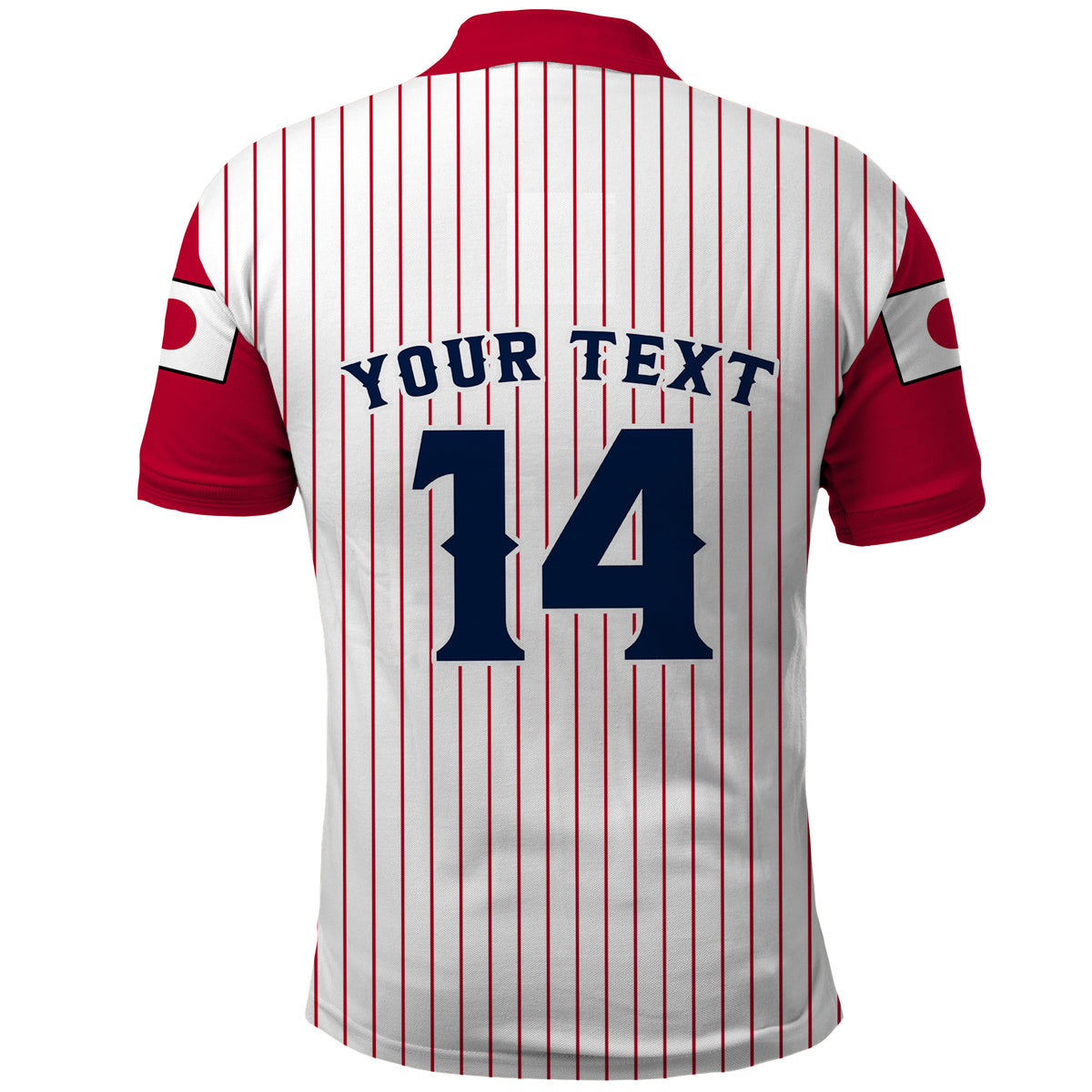 (Custom Text And Number) Japan 2023 Baseball Simple Style Polo Shirt - Wonder Print Shop