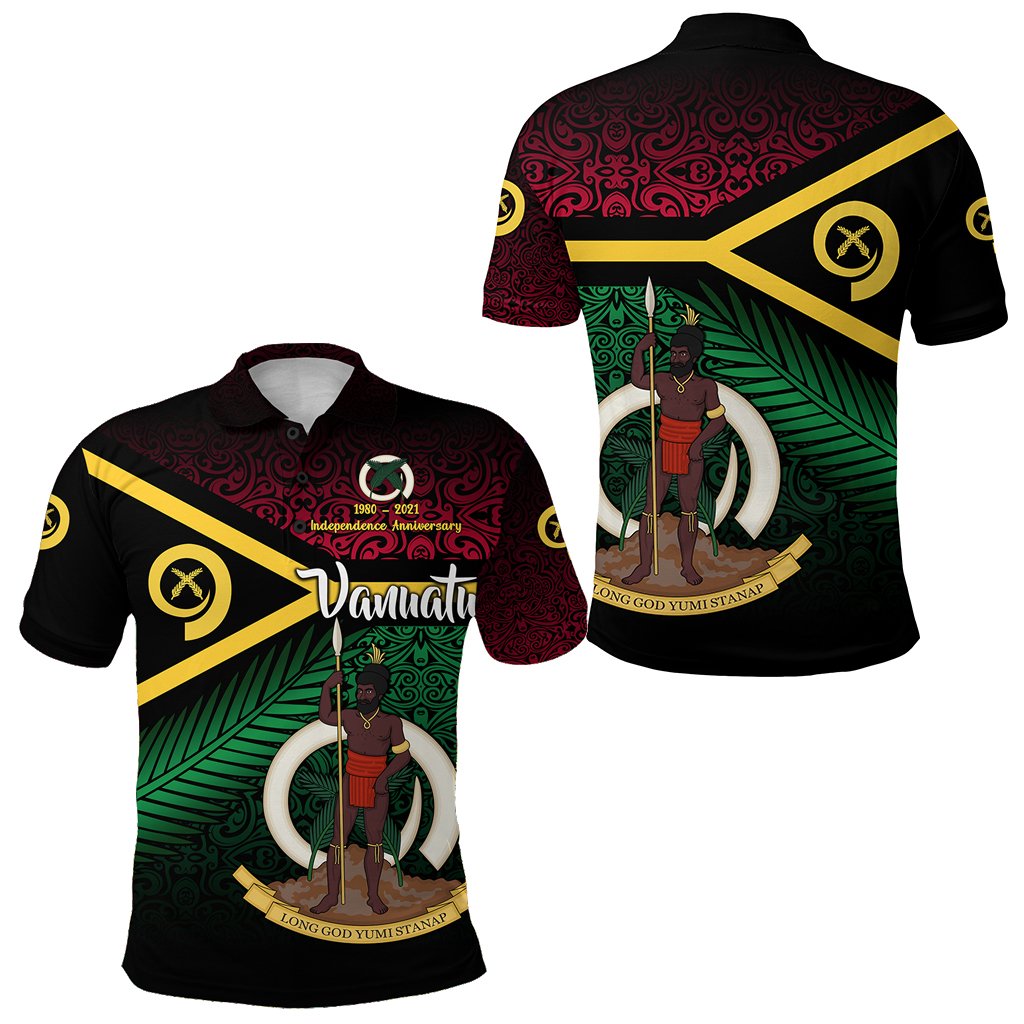 Vanuatu Polo Shirt Special Independence Anniversary Original Flag Style LT8 - Wonder Print Shop