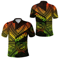 FSM Pohnpei Polo Shirt Original Style Reggae LT8 - Wonder Print Shop
