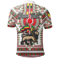 Custom Ethiopia Polo Shirt Dashiki White Style LT6 - Wonder Print Shop
