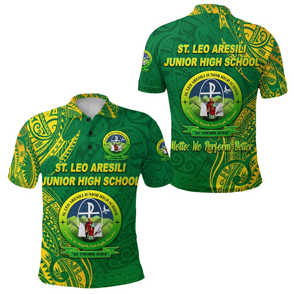 St. Leo Aresili Junior High School Polo Shirt Original Style LT8 - Wonder Print Shop