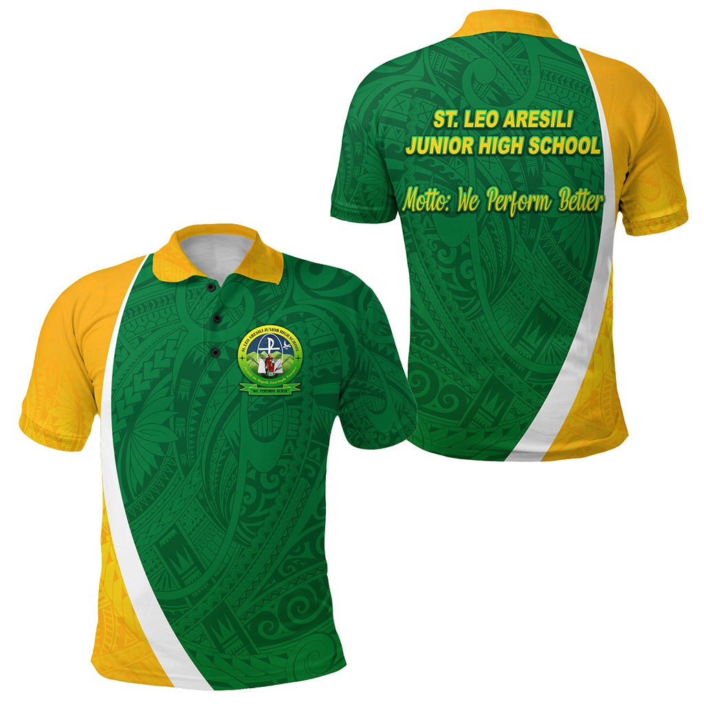 St. Leo Aresili Junior High School Polo Shirt Simplified Version LT8 - Wonder Print Shop