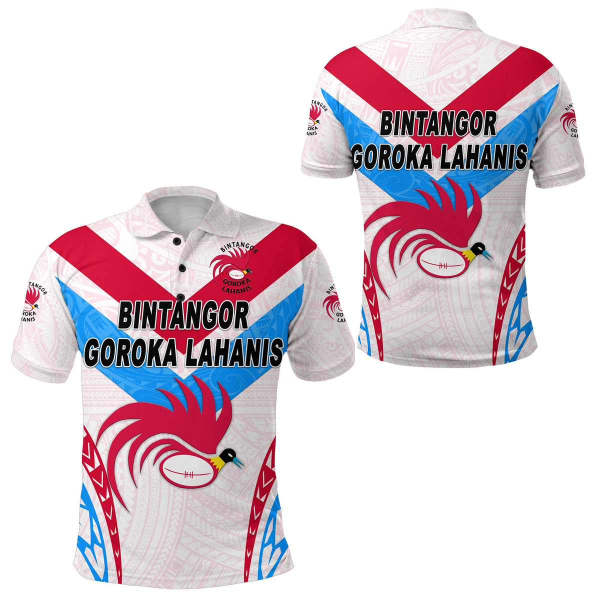 Papua New Guinea Bintangor Goroka Lahanis Polo Shirt Rugby Original Style White LT8 - Wonder Print Shop