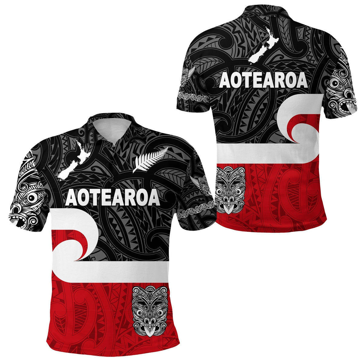 Maori Aotearoa Haka Polo Shirt New Zealand Simple LT8 - Wonder Print Shop