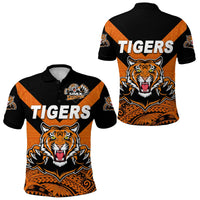 Papua New Guinea Lae Snax Tigers Polo Shirt Rugby Original Style Orange LT8 - Wonder Print Shop