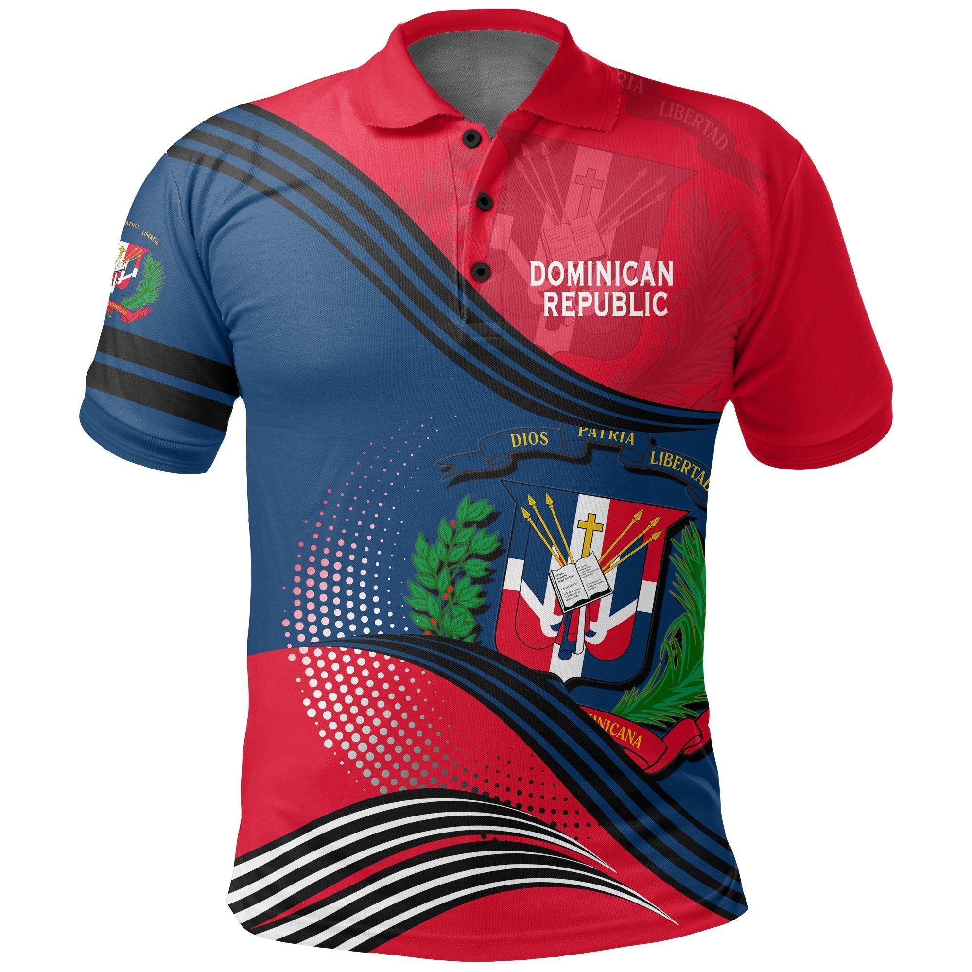 dominican-republic-polo-shirt-fall-in-the-wave