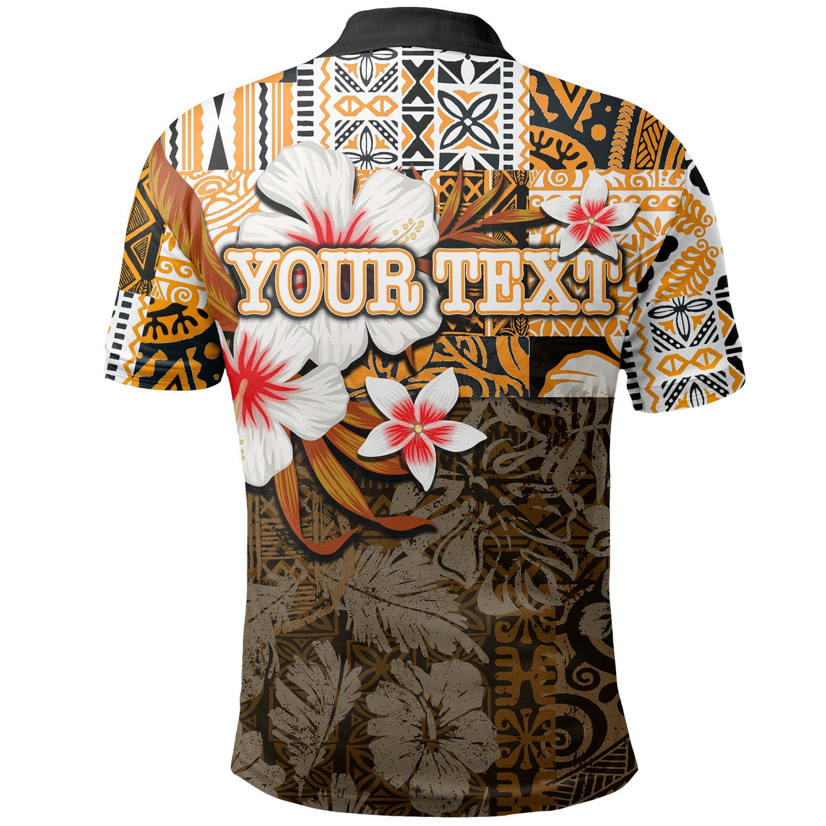 Custom Hawaii Fish Hook Polo Shirt Orange Style LT6 - Wonder Print Shop