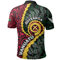 Vanuatu Polo Shirt Mix Maori Silver Fern LT6 - Wonder Print Shop