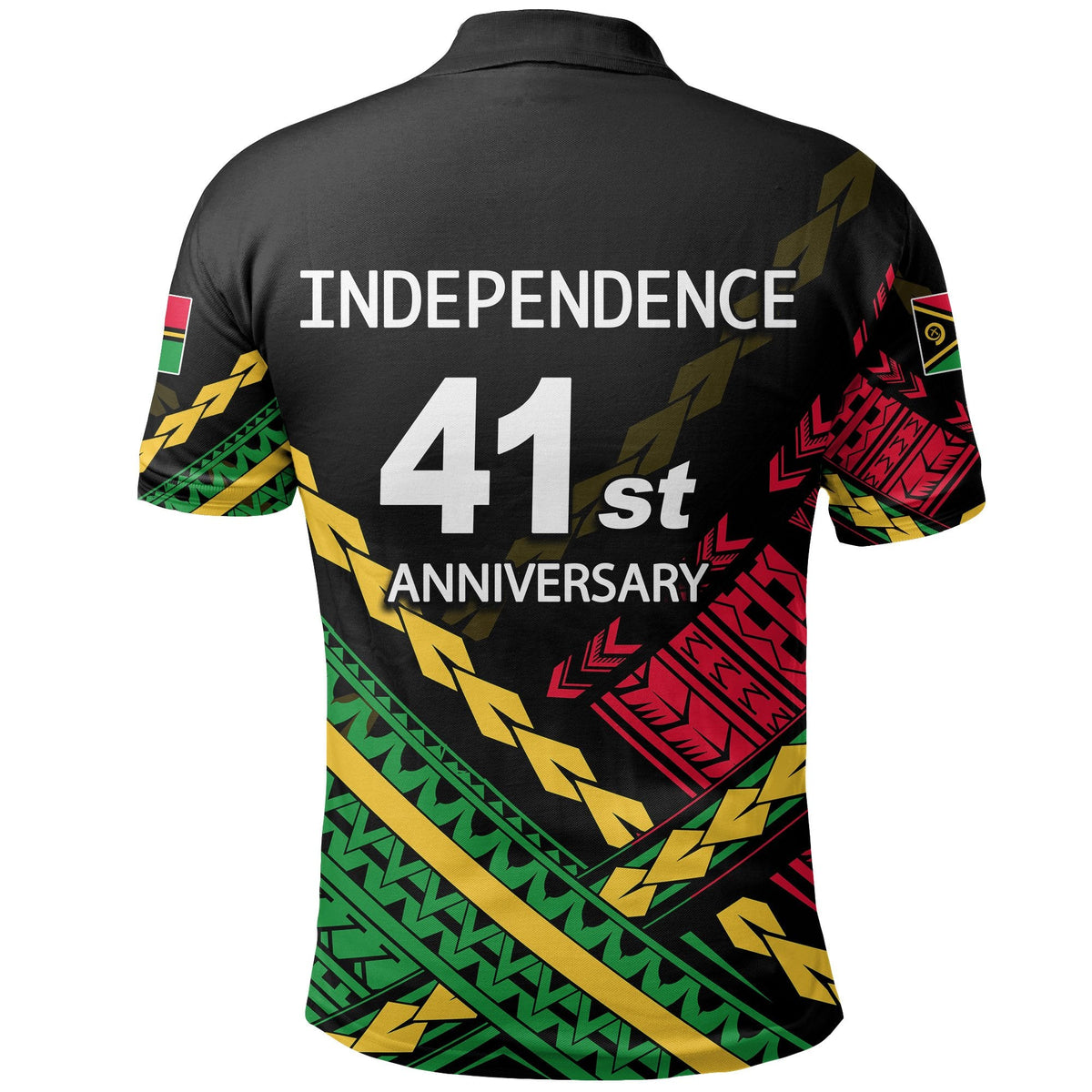 Vanuatu Polo Shirt Independence Day Polynesian Style No.2 LT6 - Wonder Print Shop