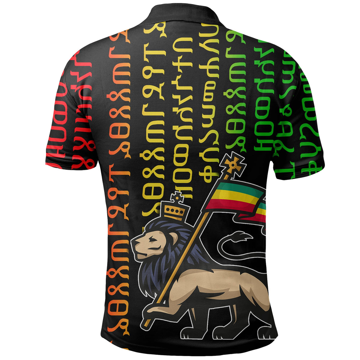Ethiopia Polo Shirt Ethiopia Alphabet Patterns LT6 - Wonder Print Shop