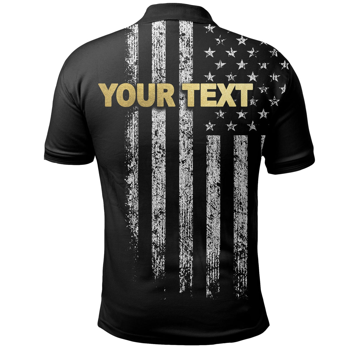 Custom American Flag Polo Shirt Father Day Vinage LT6 - Wonder Print Shop