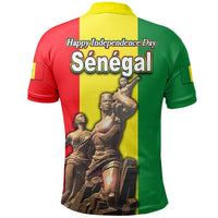 Senegal Polo Shirt Independence Day African Renaissance Monument LT6 - Wonder Print Shop