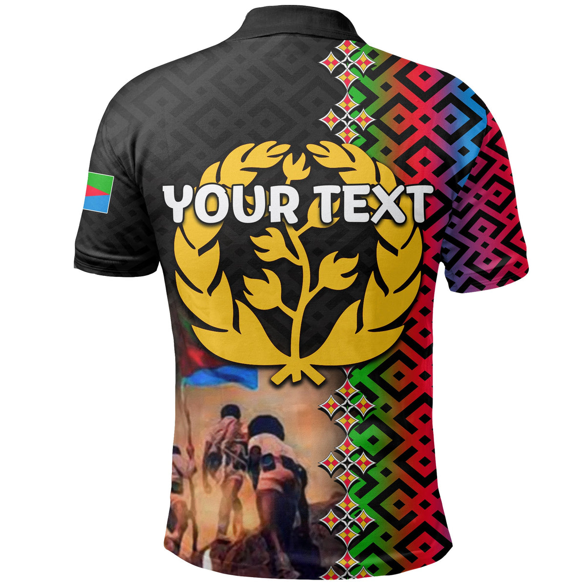 Custom Eritrea Martyrs Day Polo Shirt EPLF LT6 - Wonder Print Shop