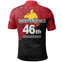 Papua New Guinea Polo Shirt Independence Day Patterns With Flag LT6 - Wonder Print Shop