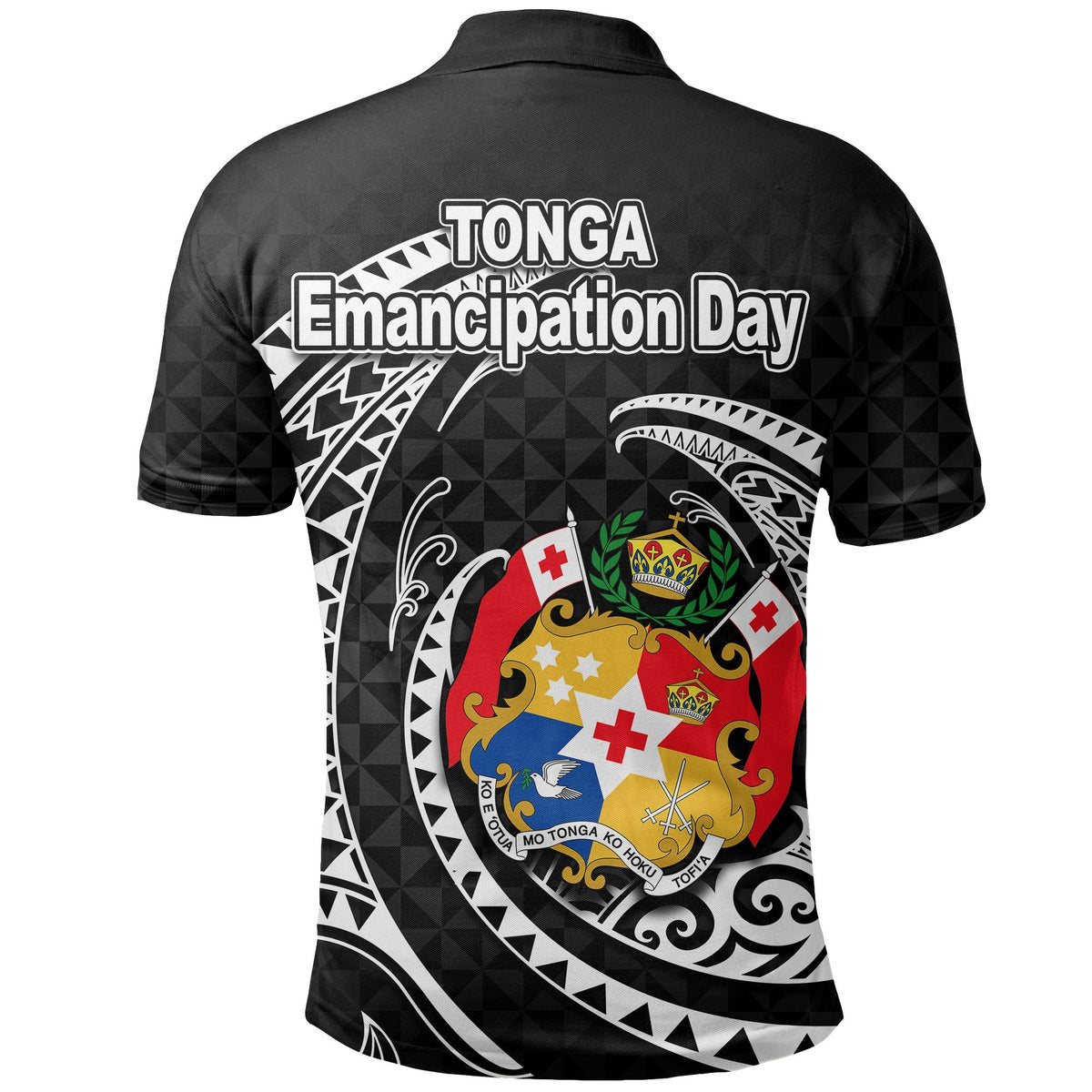 Tonga Polo Shirt Emancipation Day Kalia No.2 LT6 - Wonder Print Shop