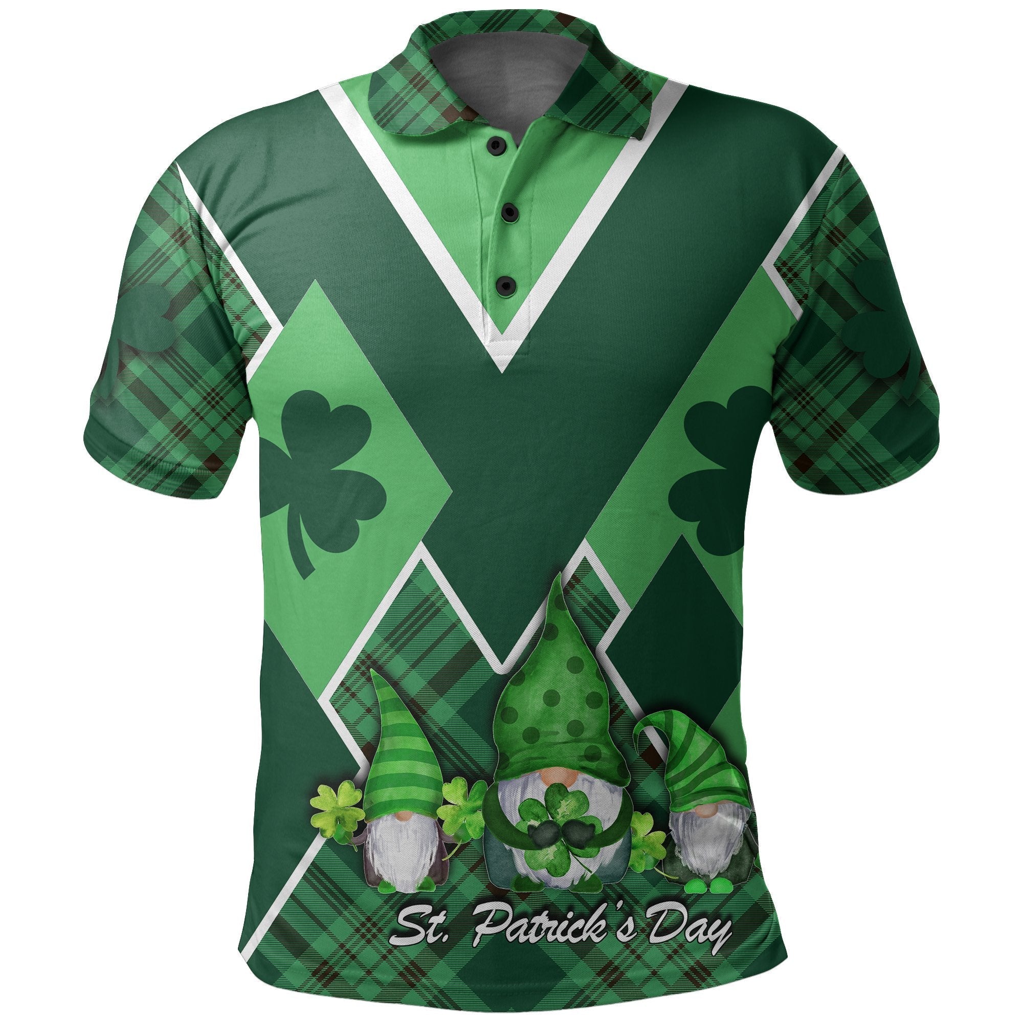 st-patrick-s-day-ireland-gnome-polo-shirt-shamrock