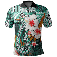 Custom Hawaii Fish Hook Polo Shirt Green Style LT6 - Wonder Print Shop