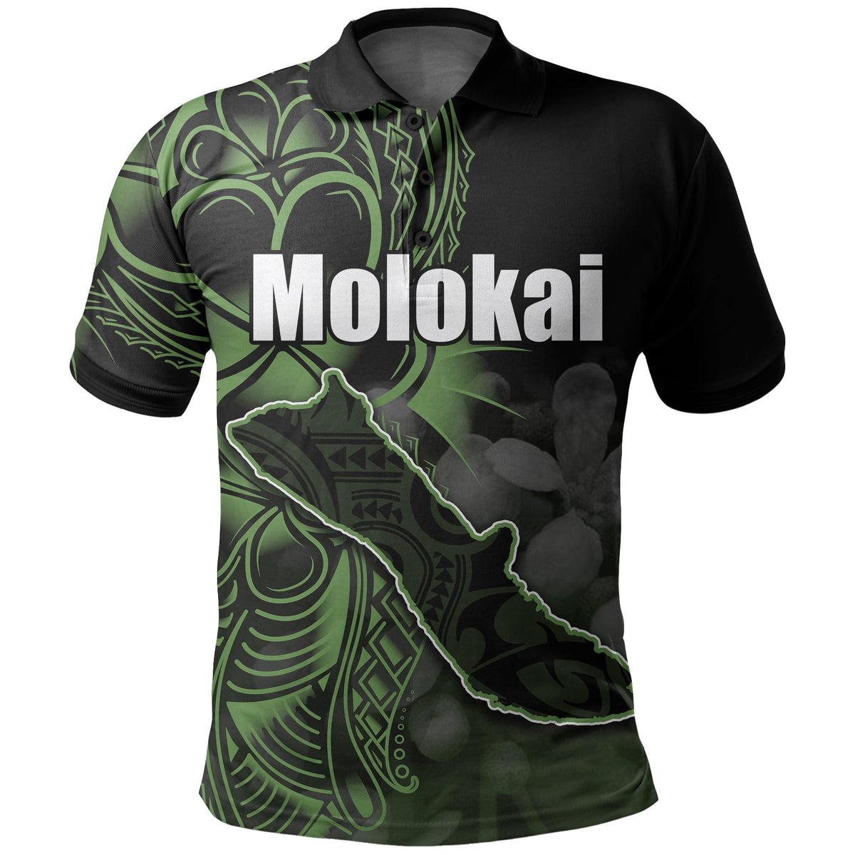 Custom Hawaiian Islands Polo Shirt Molokai LT6 - Wonder Print Shop