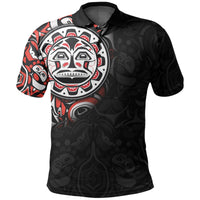 Custom Canada Haida Polo Shirt Sun LT6 - Wonder Print Shop