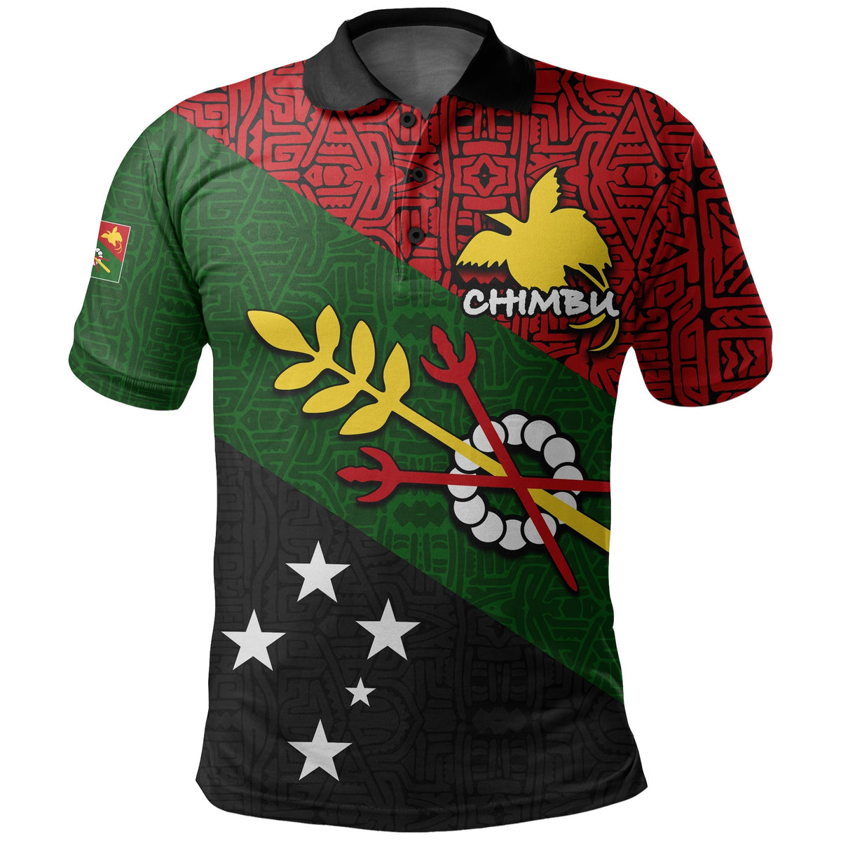 Custom Chimbu Province Polo Shirt Of Papua New Guinea LT6 - Wonder Print Shop