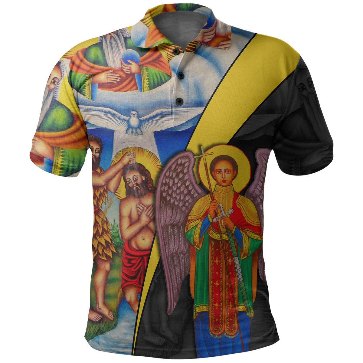 Ethiopia Polo Shirt Ethiopian Bible LT6 - Wonder Print Shop