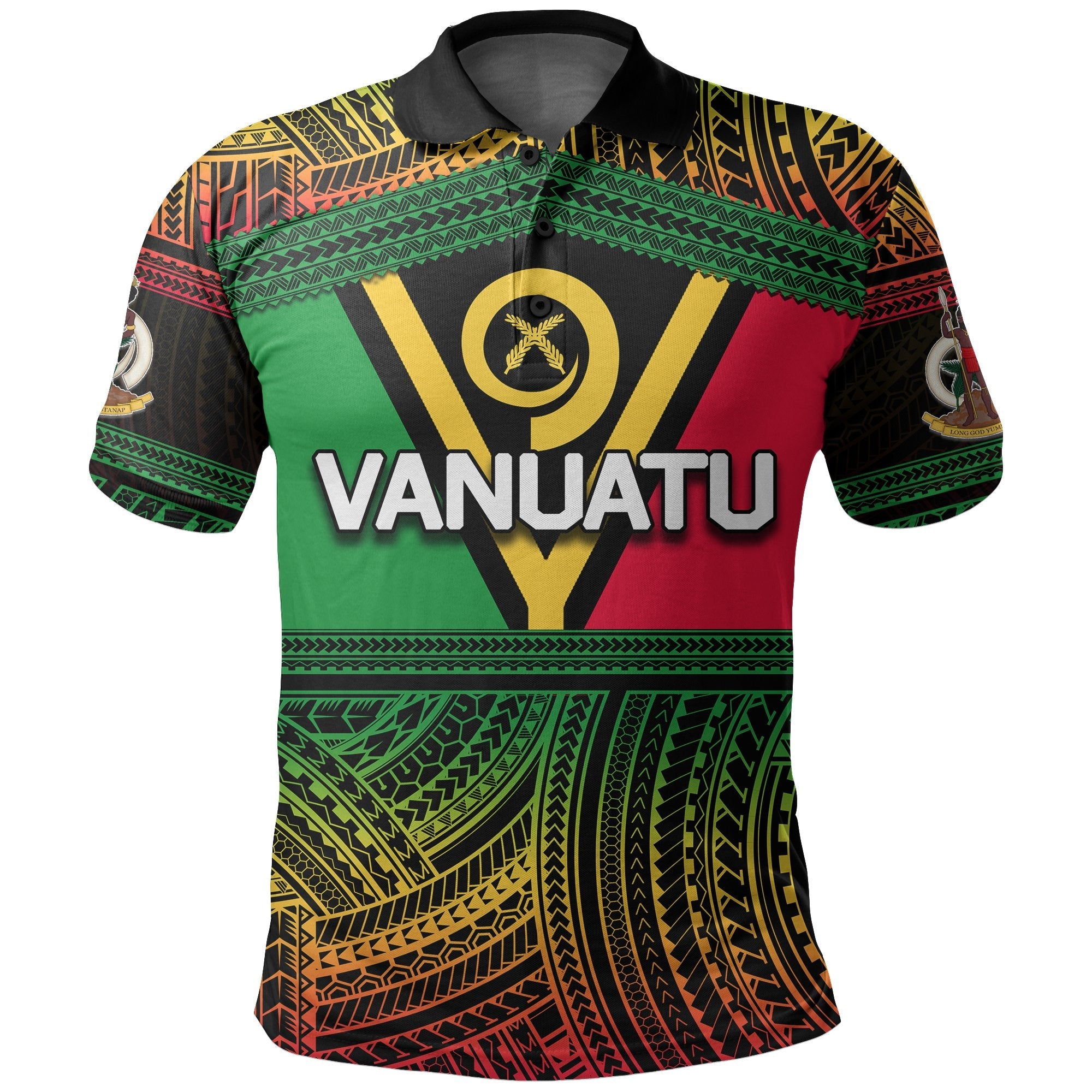 Vanuatu Polo Shirt Independence Day LT6 - Wonder Print Shop