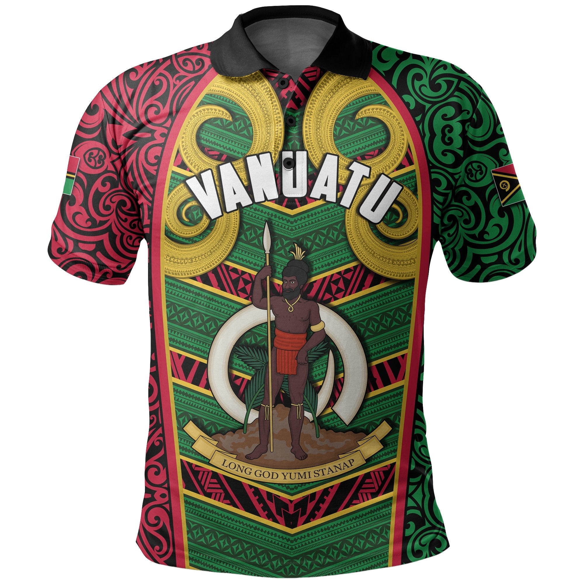 Vanuatu Polo Shirt Independence Day Pig Tusk LT6 - Wonder Print Shop